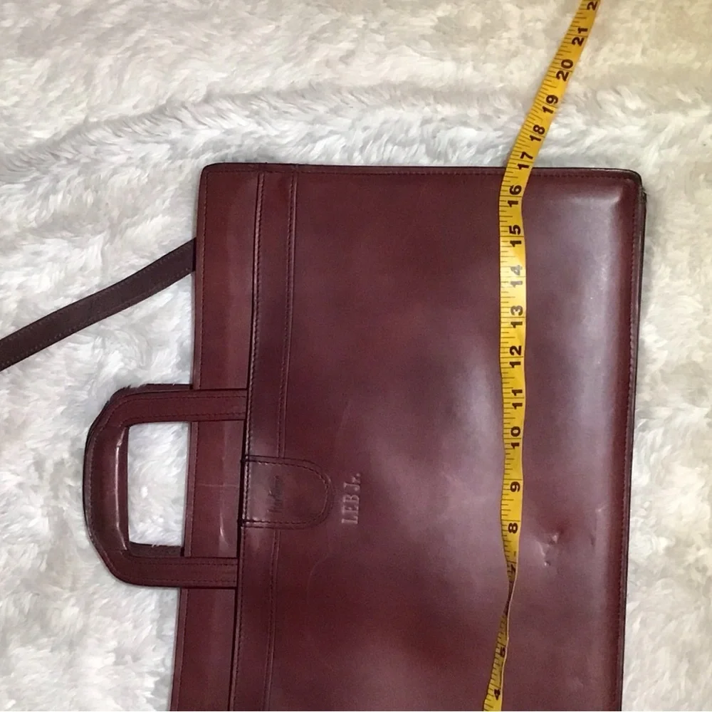 Hartmann vintage brown leather briefcase